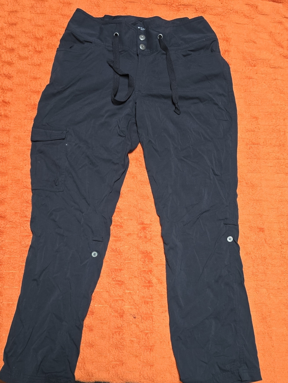 Columbia Black Hiking Pants with Drawstring Waist